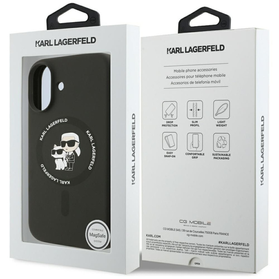 Karl Lagerfeld Silicone Body Ring MagSafe Case for Apple iPhone 17