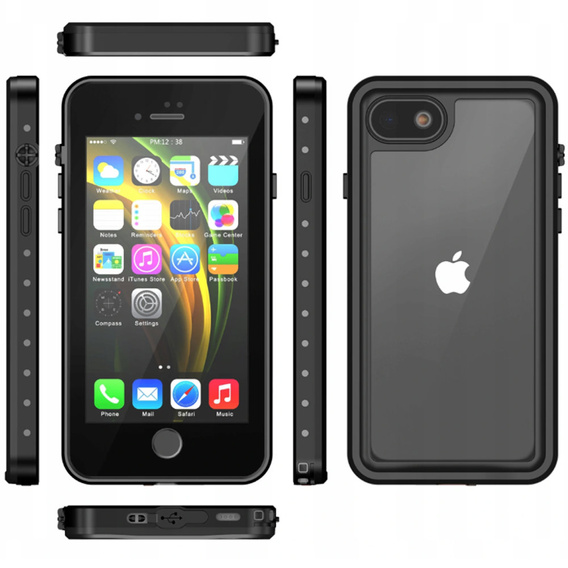 IP68 Waterproof Case for iPhone 7/8/SE 2020/SE 2022, black
