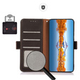 KHAZNEH RFID case for Samsung Galaxy S24 Ultra, Litchi Texture, brown