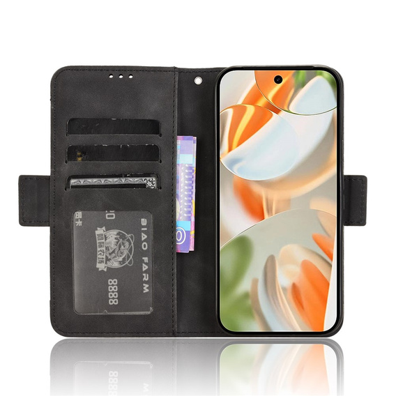 Flip case for Google Pixel 9 / Google Pixel 9 Pro, Card Slot, black