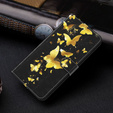 Flip case for Oppo A17, Wallet, Butterflies gold