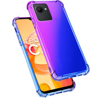 Case for Realme C30 / Narzo 50i Prime, Gradient Dropproof, Purple / blue