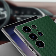 Case for Samsung Galaxy S23 Ultra, GKK Woven Leather, green