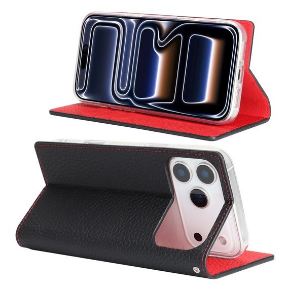 Litchi Skin Grain flip case for iPhone 17 Pro