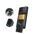 Armored case for Motorola Edge 30 Fusion 5G, Camera Slide Card Slot, black