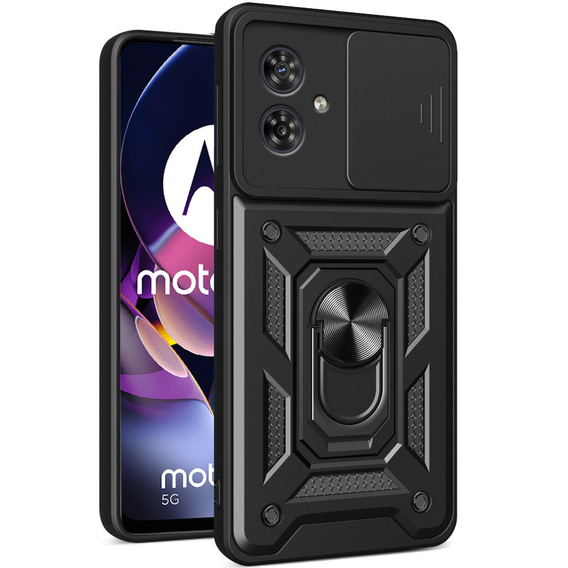 Case for Motorola Moto G54 5G, CamShield Slide, black