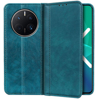 Case for Huawei Mate 50 Pro, Wallet Litchi Leather, green