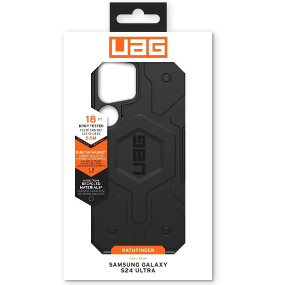 Urban Armor Gear Case for Galaxy S24 Ultra, Pathfinder MagSafe, black