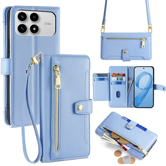 Flip case with zip pocket for Xiaomi Poco F8 Pro