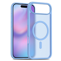 Matt Case for iPhone Air, for MagSafe, translucent blue