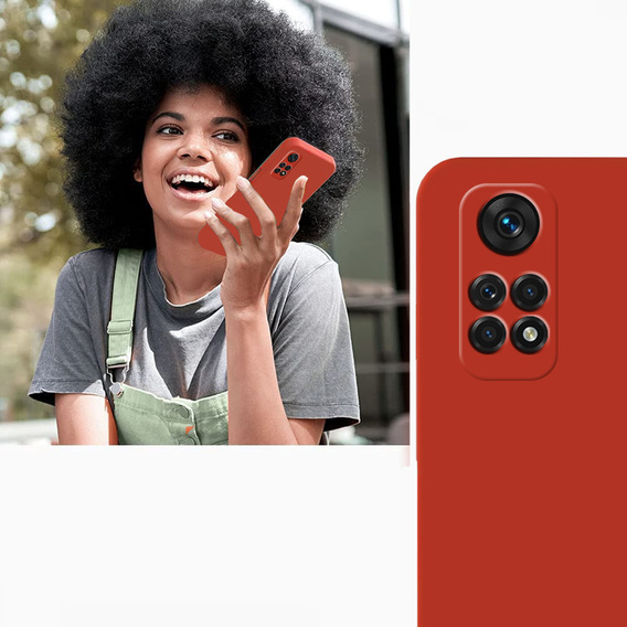 Case for Xiaomi Redmi Note 11 / 11S, Silicone Lite, red