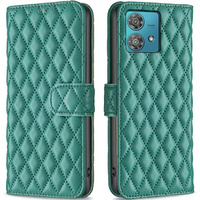 Flip case for Motorola Edge 40 Neo, Wallet, BINFEN COLOR, green