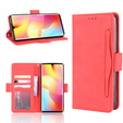 Flip case for Xiaomi Mi Note 10 Lite, Card Slot, red