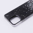 Case for Xiaomi Redmi 12, Glittery, black