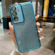 Case for Samsung Galaxy M55 5G, Glittery Powder, blue