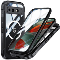 Shockproof case with glass, for MagSafe for Google Pixel 10a, black