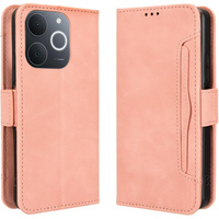 Flip case for Realme Note 70T 4G, Card Slot, pink