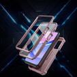 Armored case for Samsung Galaxy A15, Dexnor Full Body (Two Frames), pink