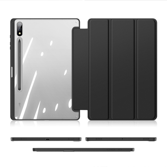 Case for Samsung Galaxy Tab S9+, Dux Ducis TOBY, black