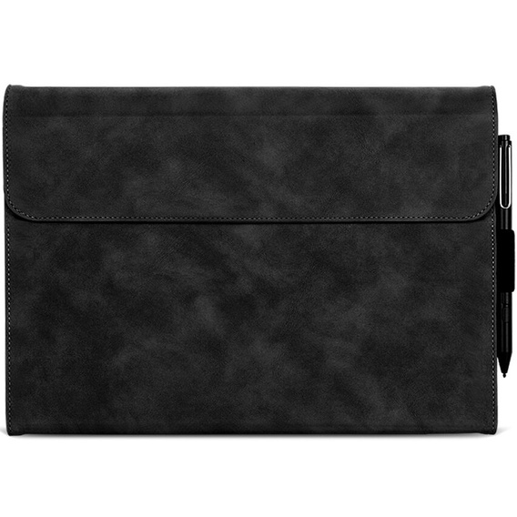 Case for Microsoft Surface Go 3/Go 2/Go, Wallet Pen Slot, black