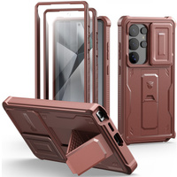 Armored case for Samsung Galaxy S25 Ultra, Dexnor Full Body (Two Frames), red