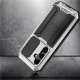 Armored case for Samsung Galaxy S24, R-JUST, silver
