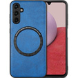 Case for Samsung Galaxy A14 5G, Leather Hybrid MagSafe, blue