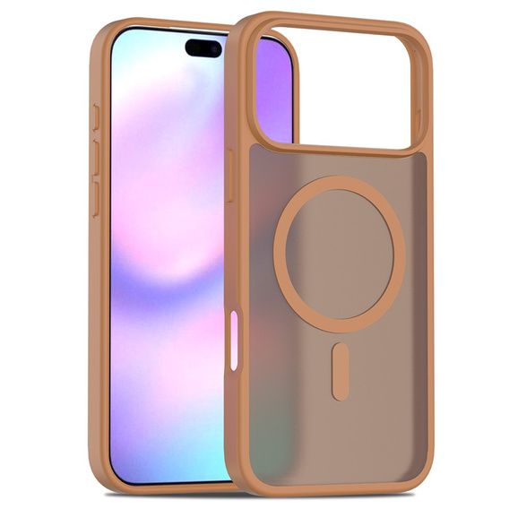 Matt Case for iPhone 17 Pro Max, for MagSafe, translucent brown