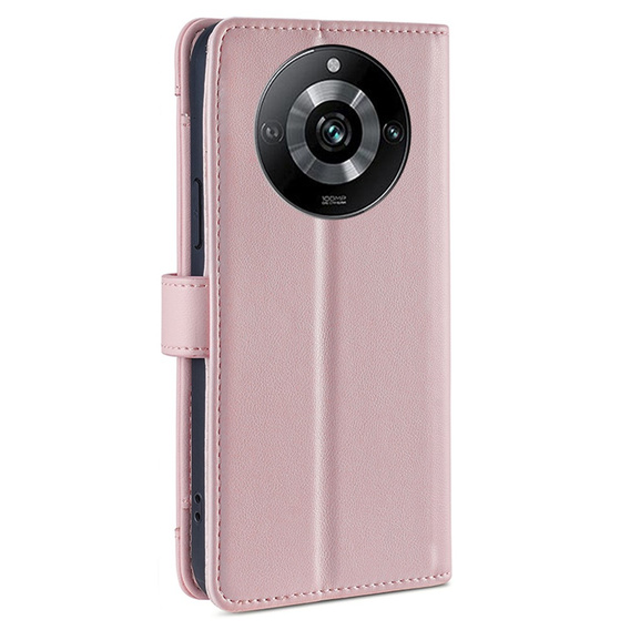 Flip case for Realme 11 Pro 5G / Pro+ 5G, Wallet Zipper Pocket, pink