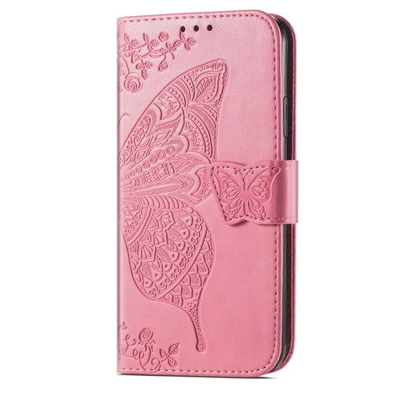 Flip case for Oppo Reno8 T, Butterfly, pink