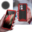 Case for Samsung Galaxy S21 Ultra, R-JUST CamShield Slide, armoured, red / black