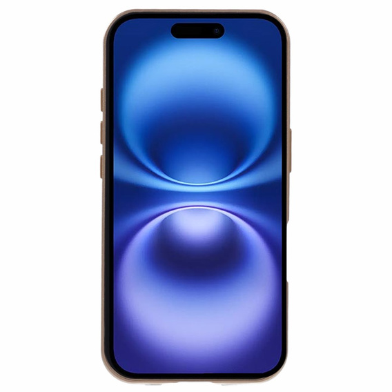 Case for iPhone 16, Magnetic Dual Glass, gold