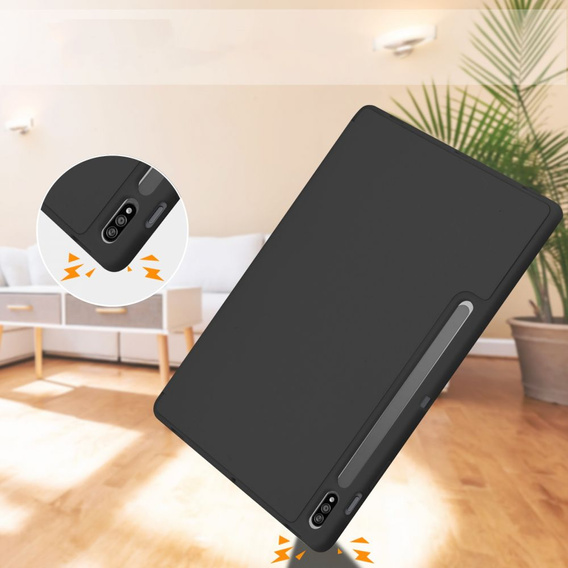 Case for Samsung Galaxy Tab S7 FE 5G 12.4 T730 / T736B, Smartcase with stylus space, blue