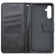 Flip case for Samsung Galaxy M34 5G, Butterfly, black