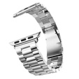 Stainless segments bracelet for Apple Watch 7/6/5/4/SE/3/2/1 45/44/42mm, Silver