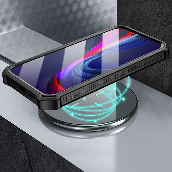 Armored case for iPhone 13 mini, Dexnor Full Body, black