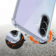 Case for Samsung Galaxy A36, Erbord Dropproof, transparent + Glass