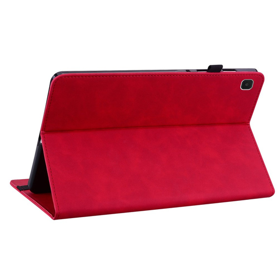 Case for Samsung Galaxy Tab A7 Lite, Wallet Pen Slot, red