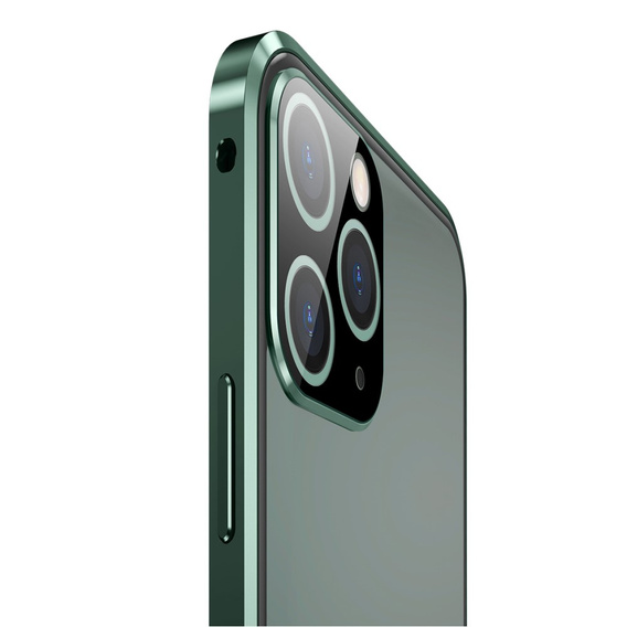 Case for iPhone 11 Pro, Magnetic Dual Glass, green