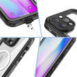 Waterproof case for iPhone 14 Pro Max, Redpepper, for MagSafe, black