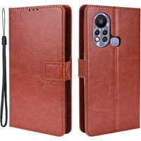 Flip case for Infinix Hot 11s, Crazy Horse Wallet, brown