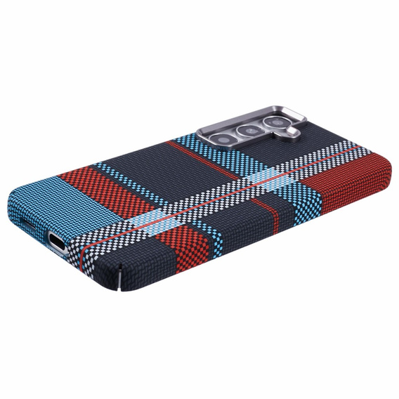 MagSafe's Samsung Galaxy S25 Case, Carbon Fiber, blue / red