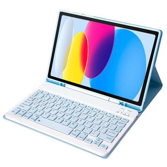 Case + keyboard iPad 10.9 2022 10 Gen, Pen Slot, blue