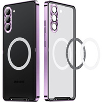 Camera Protection Case for Samsung Galaxy S24+ Plus, CamShield MagSafe, transparent / purple