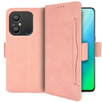 Flip case for Xiaomi Redmi 12C, Card Slot, pink