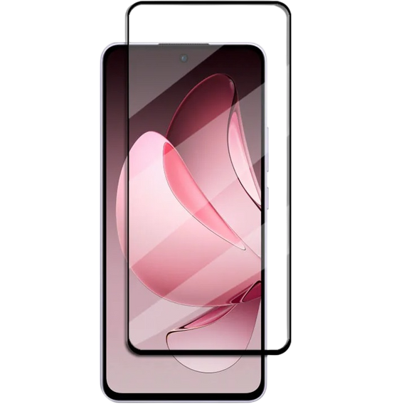 3D Tempered Glass for Oppo Reno 13 Pro, black frame