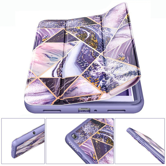 Case for Samsung Galaxy Tab A 8.0, Suritch Full Body Basic, purple