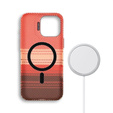 Case for iPhone 14 Pro, Frame Kickstand, for MagSafe, Sunset Orange