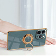 Case for iPhone 14 Pro Max, Electro Ring, grey