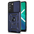 Case for Samsung Galaxy S21 FE, CamShield Slide, dark blue